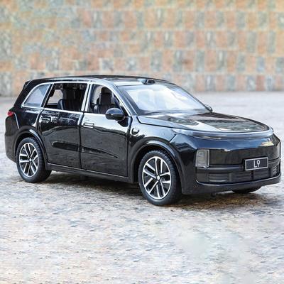 Scale 1:32 L9 ES8 Car Model Toy Alloy Die-cast Rubber Tires Music Light New Energy Vehicle Models Ornaments for Kids Boys
