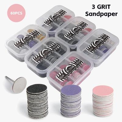 3IN1 Pedicure Replacement Sanding Paper With Nail Buffing Disc Manicure Pedicure Foot Calluses Removing Tool