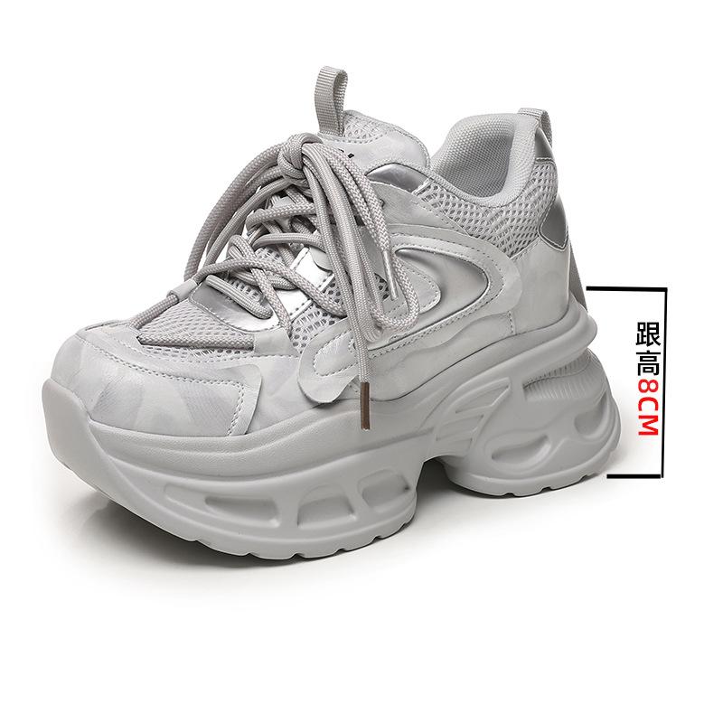 New shoes women's spring and summer new heightened platform casual versatile trend sports shoes muffin shoes women