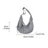 Lightweight Plaid Nylon Crossbody Bag Ballet Style Canvas Dumpling Bag  Spring Summer