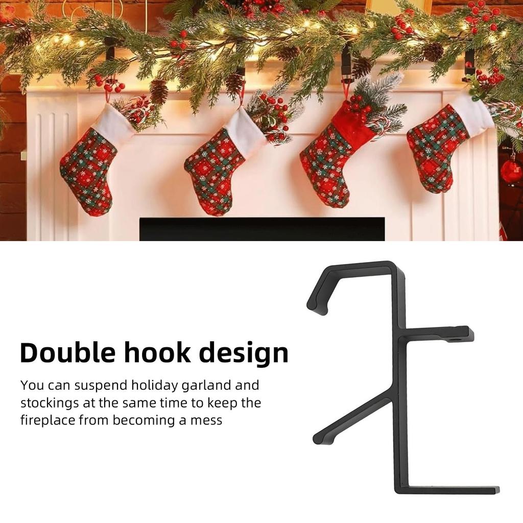 Garland Stocking Hangers Removable Headphone Hanger Holder Aluminium Alloy Student Desk Backpack Hook for Living Room Kitchen Bedroom