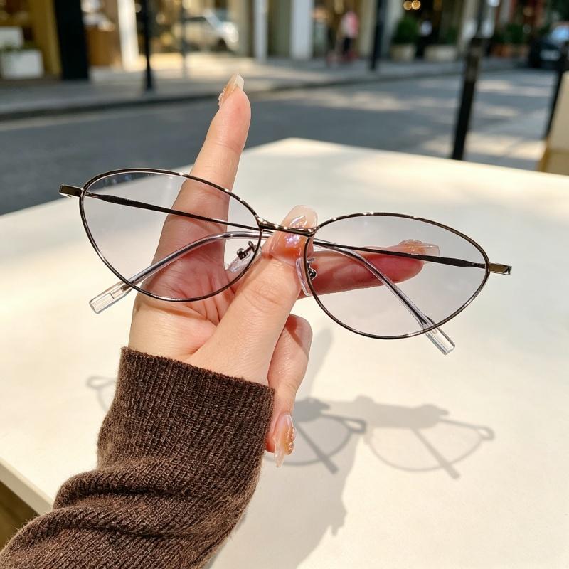 Retro Luxury Women Sunglasses High Quality Metal Frame UV400 Shades Outdoor Travel Beach Daily Street Sunscreen Eyewear