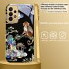 Fantasy Rainbow Pine For Samsung A 01 52S A04 A05S A10 A12 A13 22 23 24 36 42 M02 Note 10 20Ultra 8 9 Golden Glass Phone Case