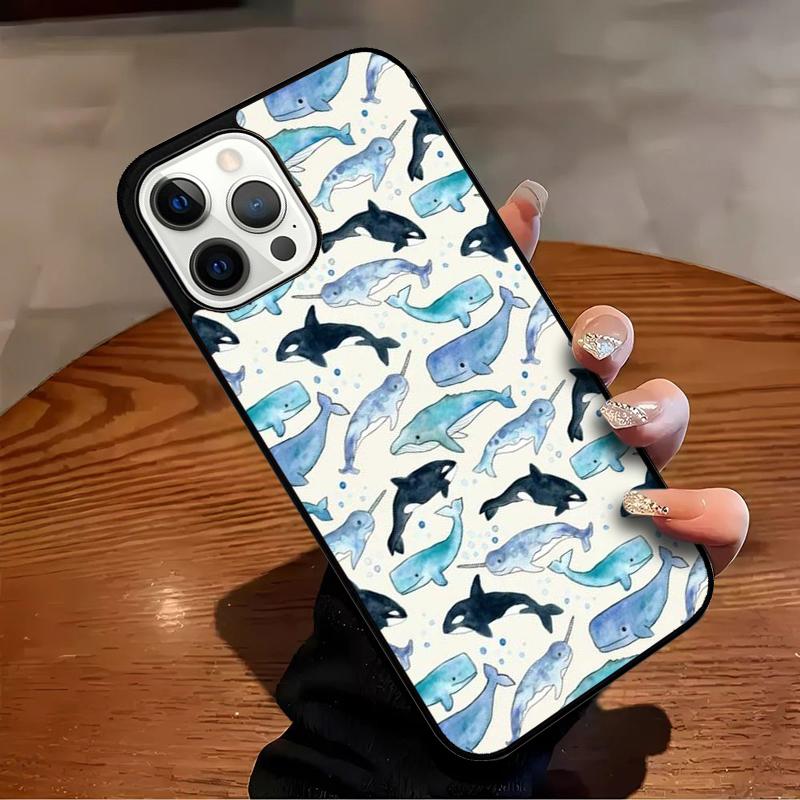 Orcas Killerwale Handyhülle Für iPhone 17 Air 16 15 14 13 12 11 Pro Max Max Plus Bumper Hülle Cover