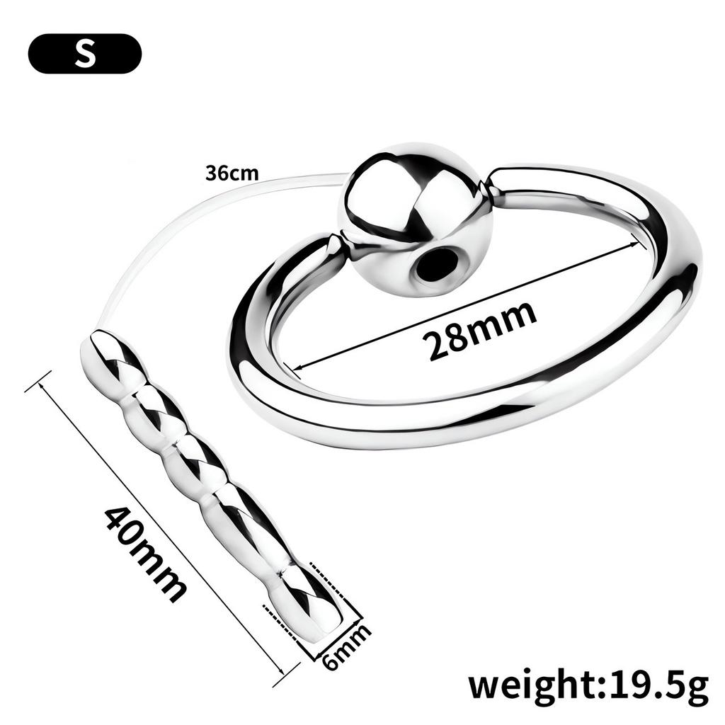 Men's Prostate Beads Massager Stainless Steel Anal Plug Metal Hollow Sex Toys Masturbator BDSM