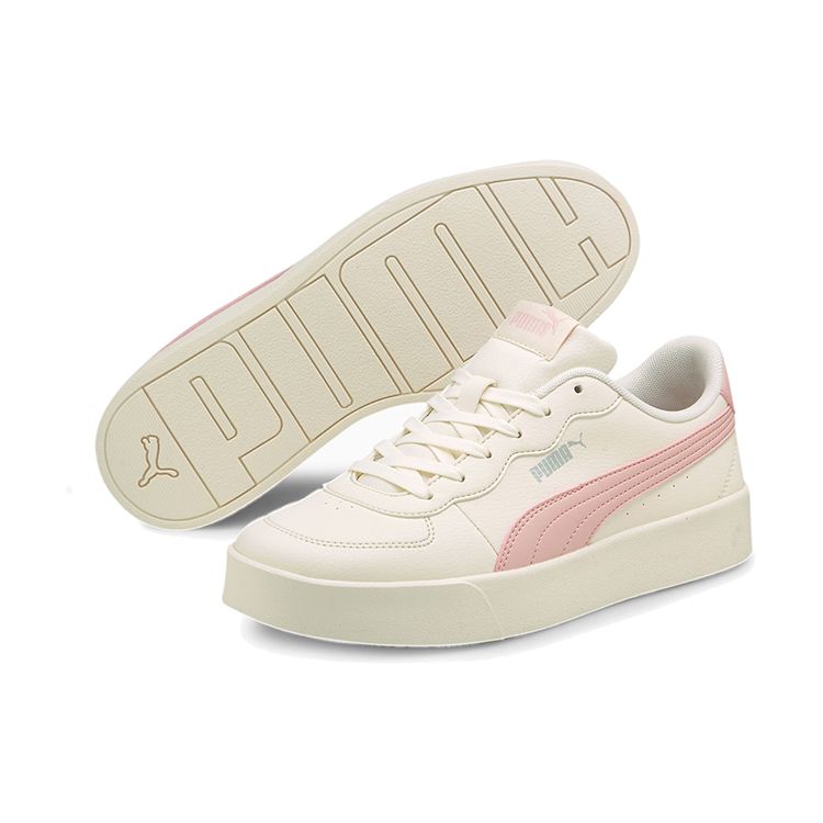 Puma Skye Clean Low Top Sneakers Women Sneakers Off-White Pink 380147-05