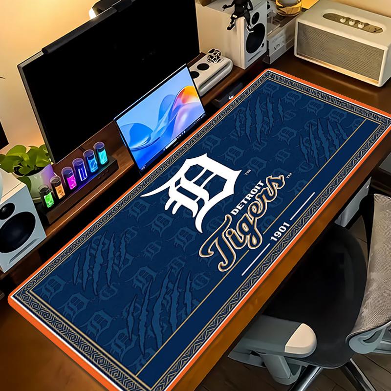 Detroit Tigers Color Mouse Pad Large Gaming Table Cushion Non-slip Laptop Tablet Big Mousepad XXL Mat Mini PC Playmat With Lock edge