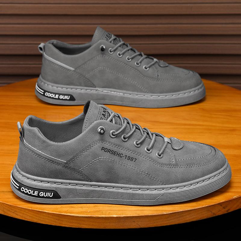 Autumn Mens New Breathable Work Safety Shoes Trendy Casual Sports Shoes Versatile Board Shoes For Motorcycle Riders