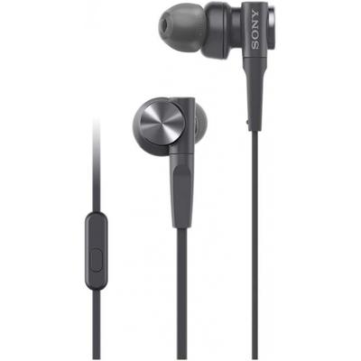 Sony Écouteurs Deep Bass Modèle Mdr XB55ap Type de canal Télécommande Avec microphone Noir Mdr XB55ap B Article unique Noir