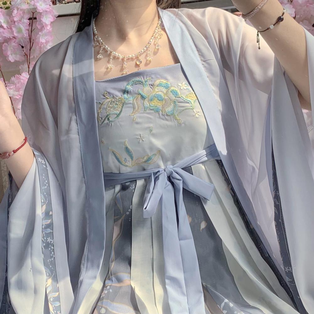 Chinese Tang Dynasty Style Hanfu Women's Suit