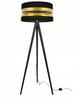 Modern Golden Tripod Floor Lamp With Led Lampshade