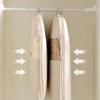 Space Saving Hanging Garment Bag With Self Compression Closet Zipper,Space Saver Organizers F0I1