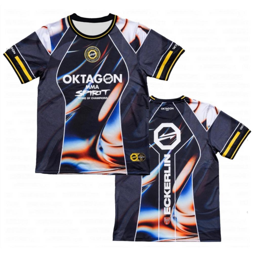 Nyári Mintás Harcos Harcosok Szurkolói Egyenruha Férfi Női Légáteresztő Kerek Nyakú Rövid Ujjú Férfi Hétköznapi Póló Mez