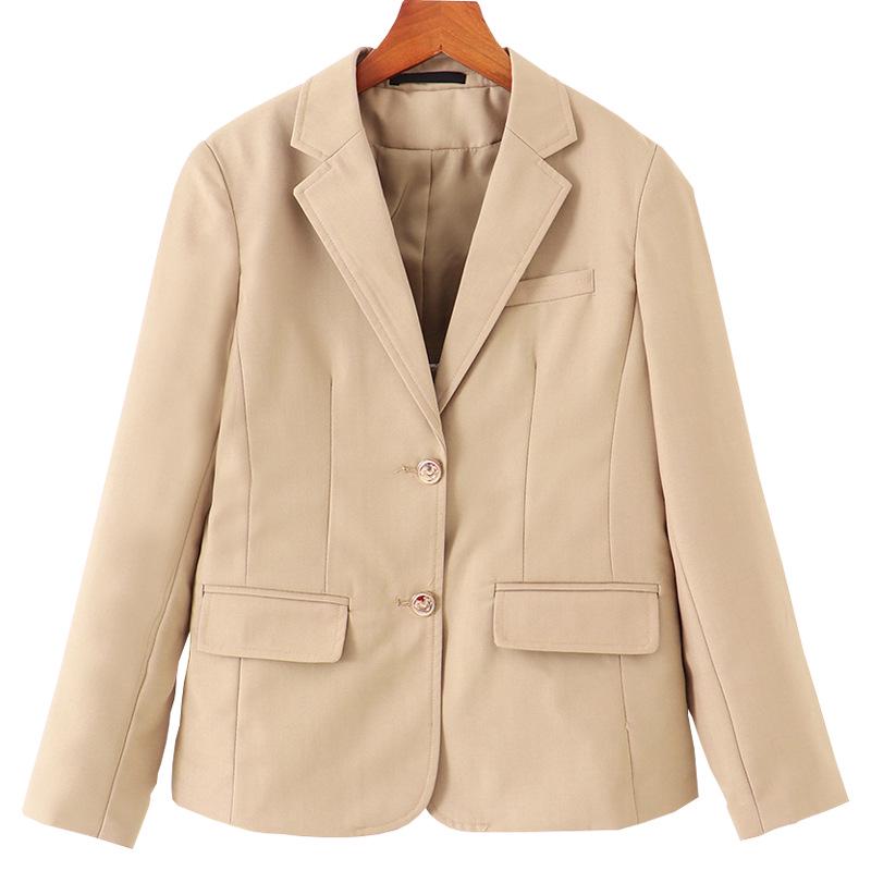 Damen Campus-Stil Anzugjacke - Herbst 2021 Professionelles Interview-Oberteil für Studierende