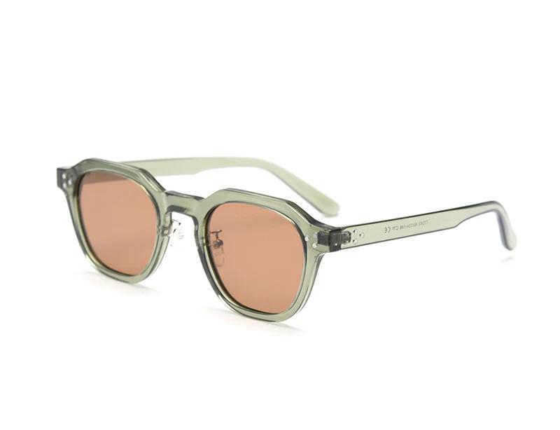 Korea Luxury Sunglasses Men Designer Small Frame Driving Eye Wear Tr90 Stylish Polygon Square Sun Glasses Women
