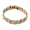 Magnetic Therapy Bracelet Pain Relief Circulation Improve Fashionable Magnet Bracelets Golden