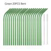 6*215mm 10 Colors Eco-friendly Reusable Metal Straws Set 304 Stainless Steel Drinking Straw Cocktail Party Favor Bar Accessory