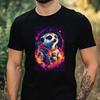 T-Shirt Men Meerkat As Astronaut Motif Cotton Size XS To 5XL