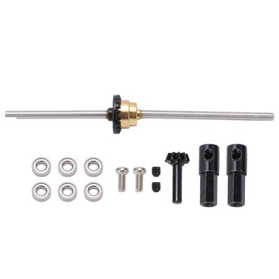 Hintere Brückenachse, Differentialsatz aus Aluminiumlegierung für WPL C14 C24 C34 C44 B14 B16 B24 B36 116 RC-Auto