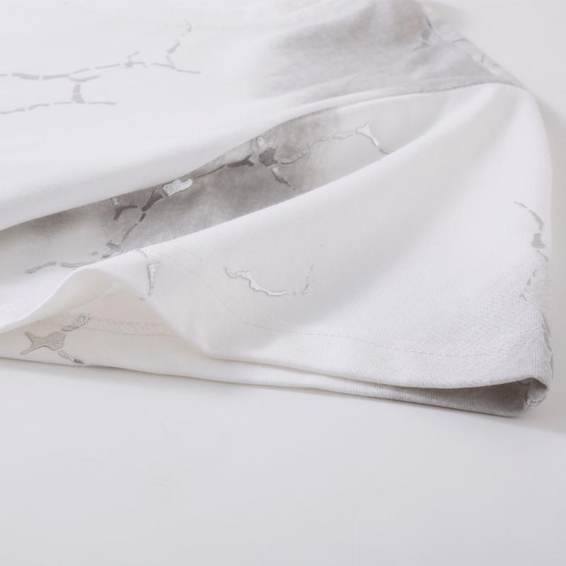 Men's Plus Size Cracked Print T-Shirt – Tie Dye Short Sleeve Casual Tee (Sizes 5XL-11XL) Lightweight Summer Top