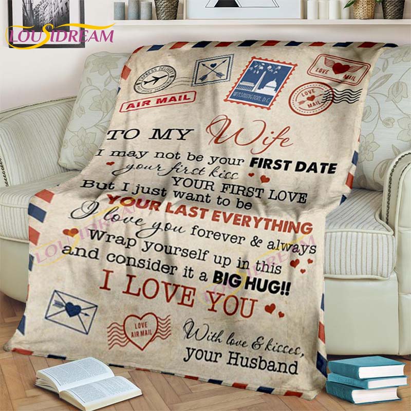 

Моїй /доньці/сину/онуку Ковдра від сестри Подарунок повітряною поштою Лист-кидок Легка ковдра Різдвяна ковдра 75x90cm