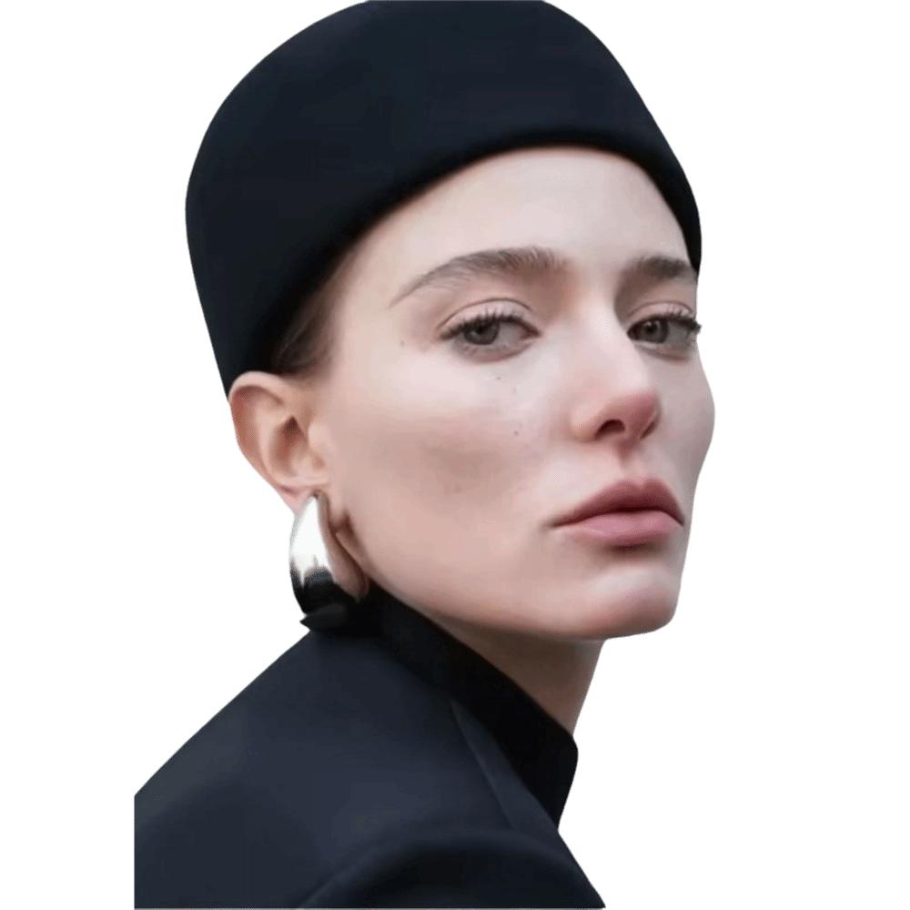 כובעי פדורה שטוחים קשיחים כובעי ברט אלגנטיים כובע קופסא אופנתי חורף