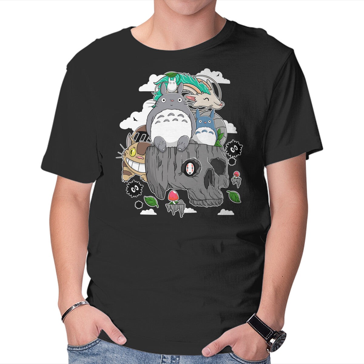 Unisex Crew Neck T-Shirt Spirit Island Graphic Short Sleeve Casual Tee XXL