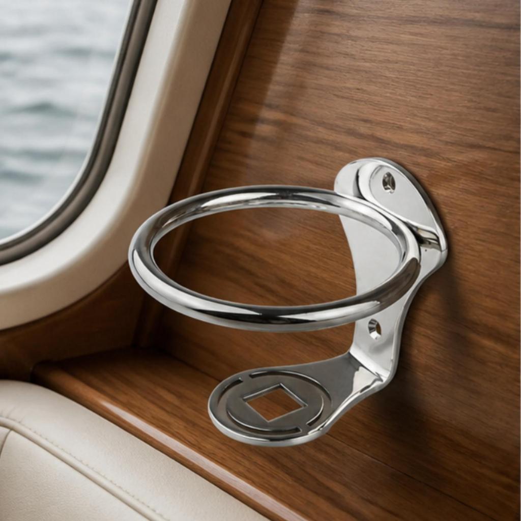 304 Stainless Steel Cup Holder Space-Saving for Yacht, Caravan