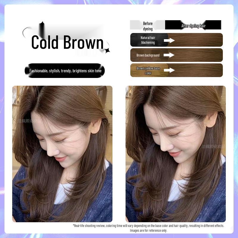 

Фарба для волосся Лічі Браун - Рослинний крем для домашнього використання, підходить для чоловіків та жінок, популярний колір 2026 року. 3 boxes, includes dye tools + 3 hair masks