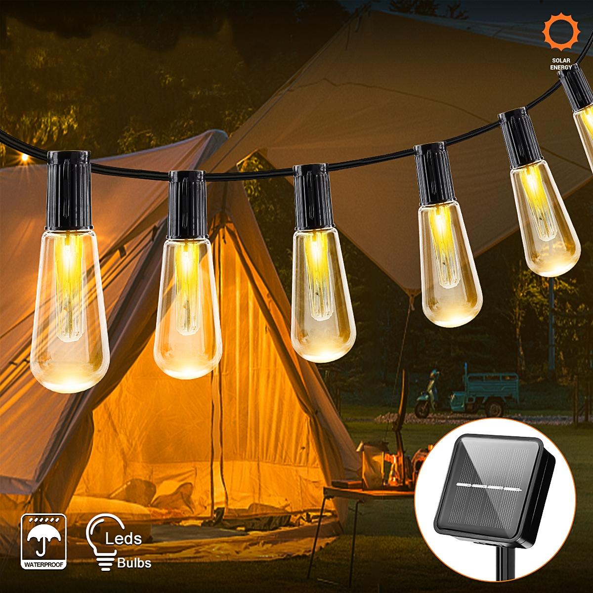 

Солнечный светодиодный уличный фонарь для кемпинга 10LED теплый белый