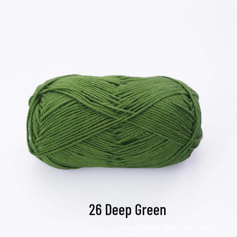 Xue Feier 4-Ply Cute Doll Milk Cotton Combed Yarn for Crochet and Knitted Bags