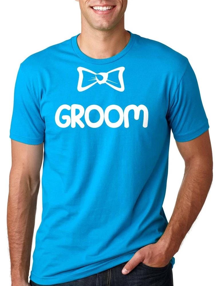 Groom Bow Tie Bachelor party Tshirt Groom engagement tee shirt Party Tee Shirt S