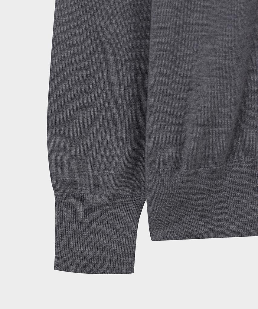 BROOKS BROTHERS Merino Wool Turtleneck Sweater (Grey) (Bbwumf4335Wew)