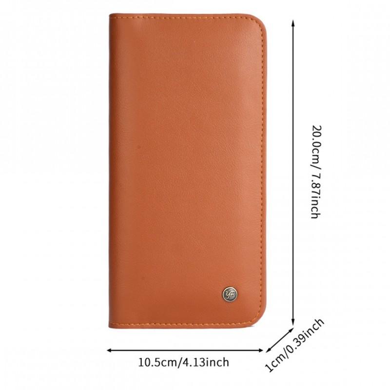 Podwójne Etui na Telefon iPhone 16 Pro Max Telefonów Android Skórzany Styl Ochronne Etui Z Antypoślizgowym Uchwytem