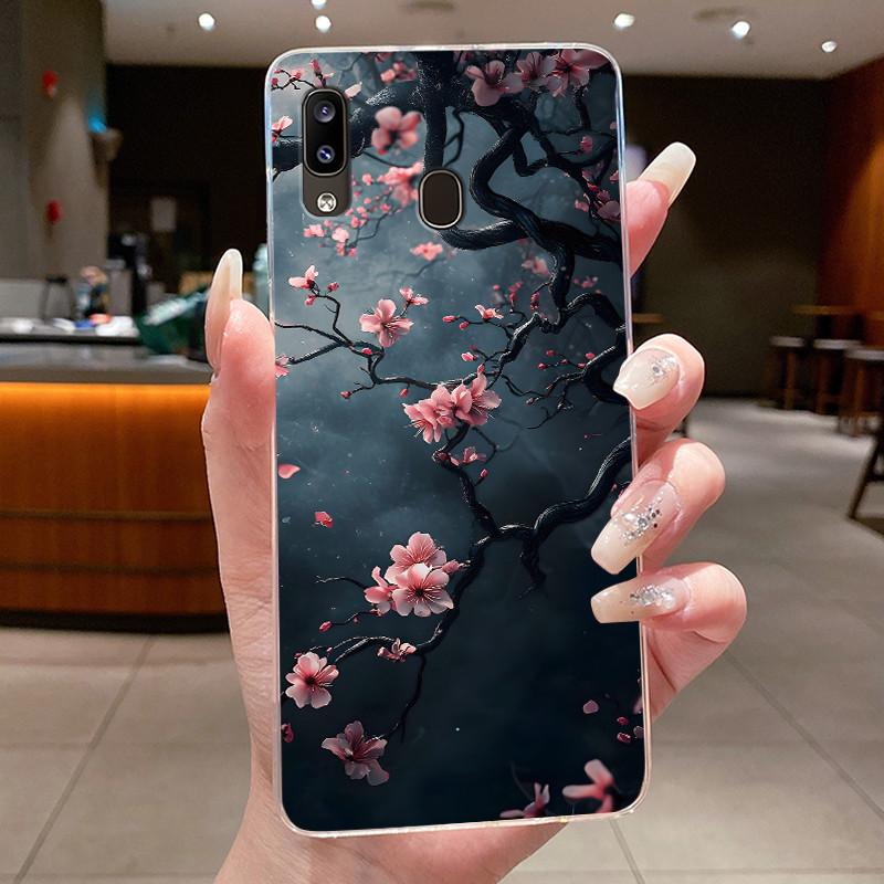 For Samsung Galaxy A40 A20e Casing Clear Fashion Butterfly Flower Protective Silicone Soft Case For Samsung A40 A20e Cover Shell