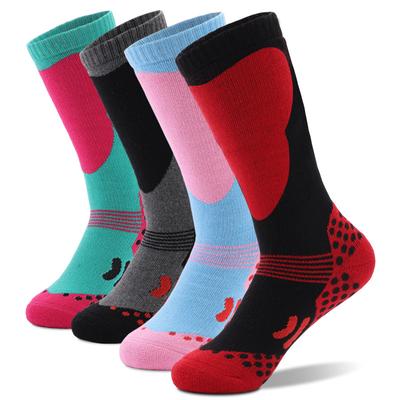 Kinder Schnee Ski Socken Professionelle Warme Lange Knie Hohe Winter Skifahren Snowboarden Skating Socken für Jugendliche Jungen Mädchen
