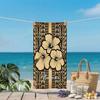Traditional Moroccan Pattern Printed Towel Lightweight Portable Bath Wrap for Girls Teenagers Gift Idea