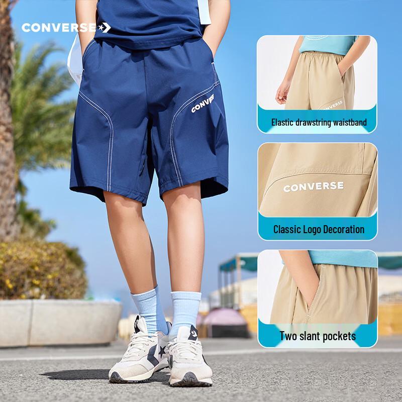 Converse Kids' Casual Wide-Leg Summer Shorts