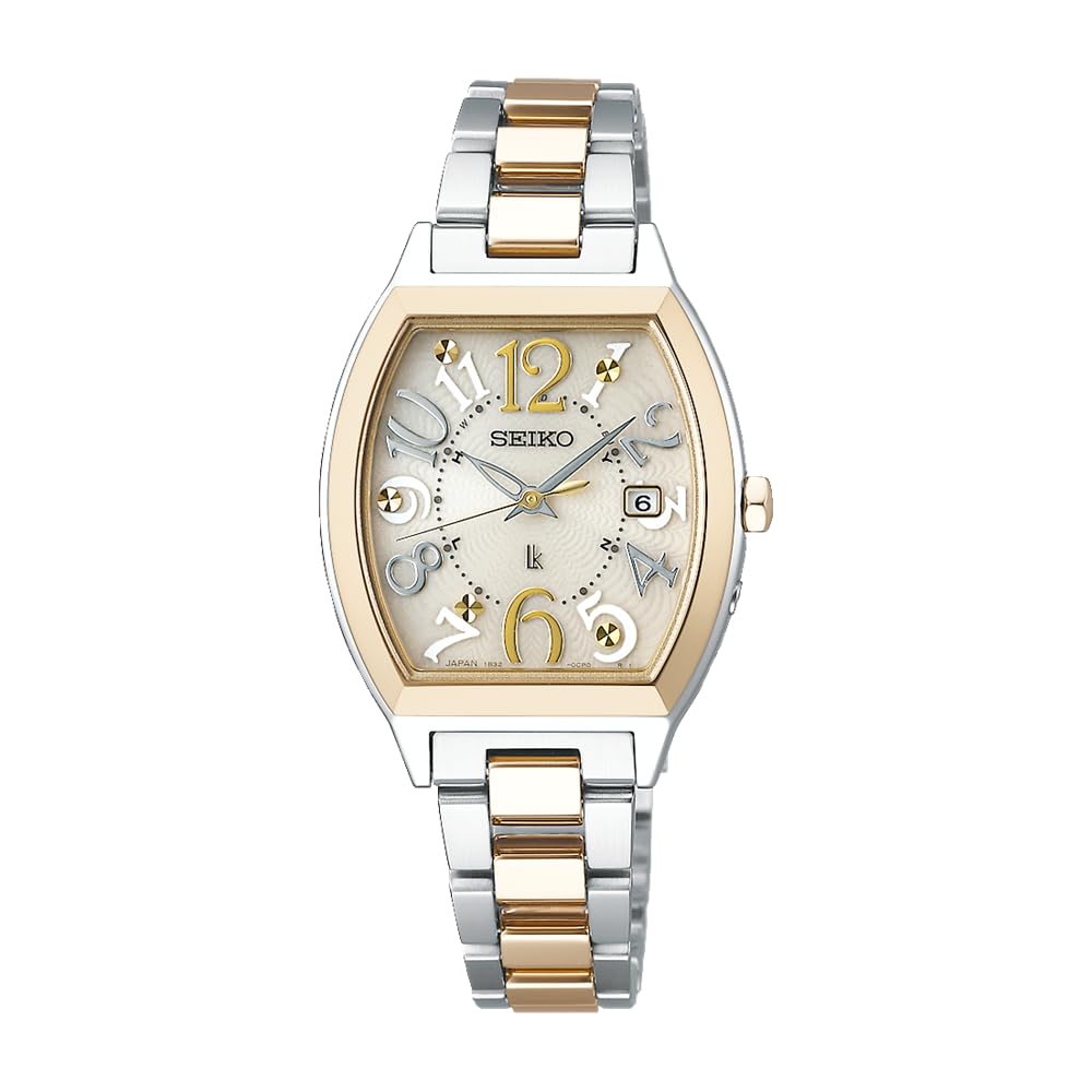 

Rukia Standard Collection Tonneau Type Solar Radio SSVW216 Silver Yellow Gold [Seiko Watch] Women s +