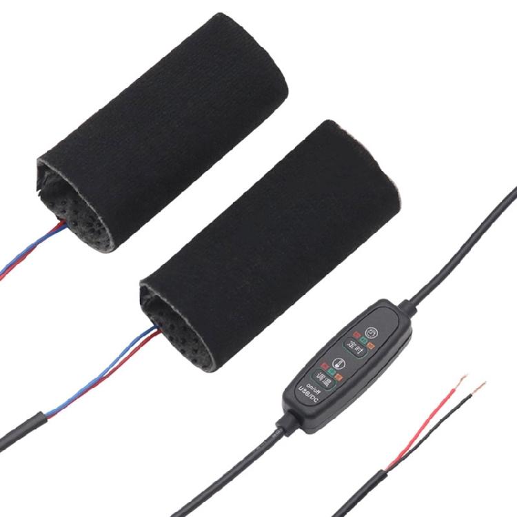 Voltage Compatible Heated Hand Grips for Motorcycle ATV 3 Speed Temperature Control Fast Heating Technology Anti Slip
