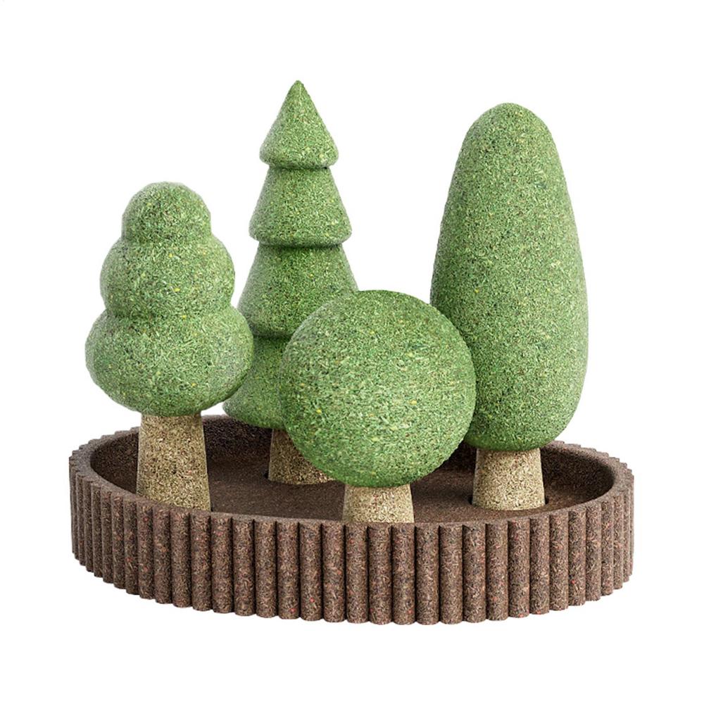 Small Pet Toys 5X Jungle Theme Hamster Chewing Toys Animals Cage Landscaping Natural Habitat Decoration For Squirrel Rabbits