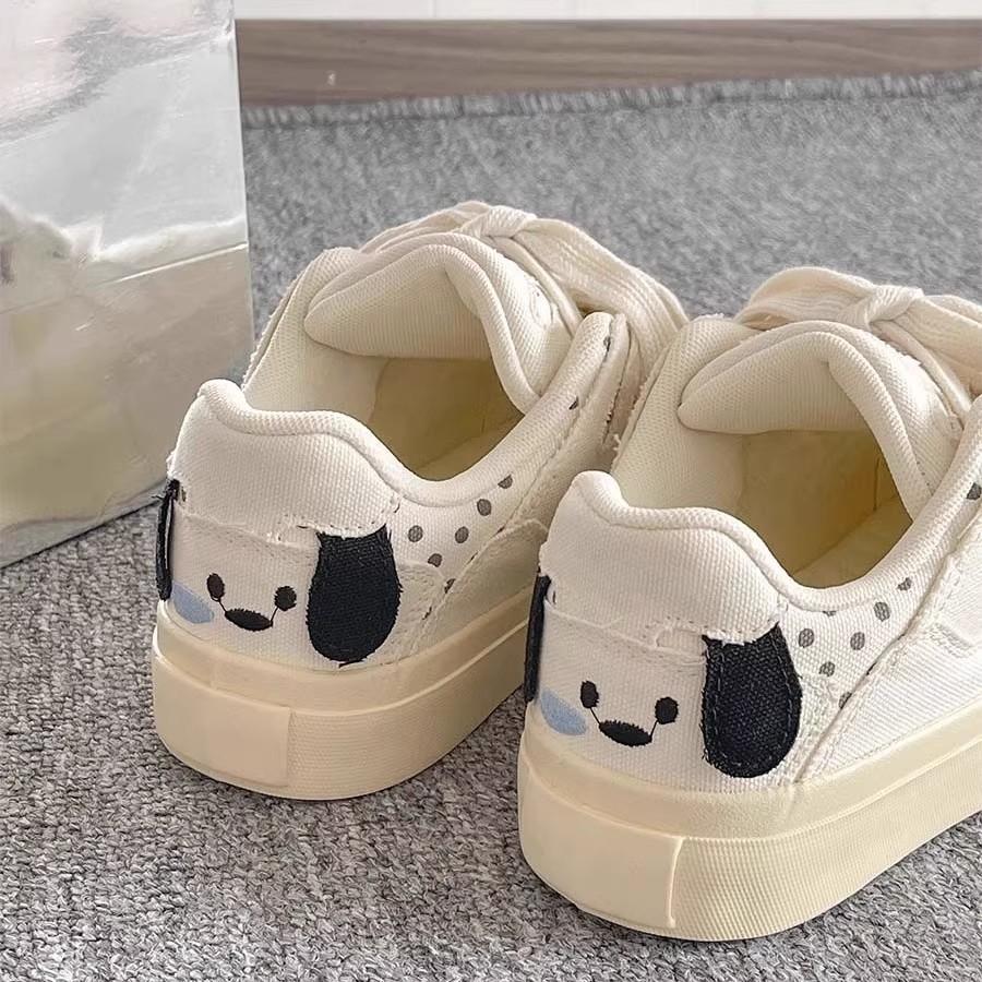Thick-soled spring and summer new casual sneakers cute puppy bread shoes