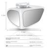 Car Blind Spot Rearview Mirror Cover Mirror With Clear View Shatter Proof Safety Parking Auxiliary Wide Angle Mirror Accessories