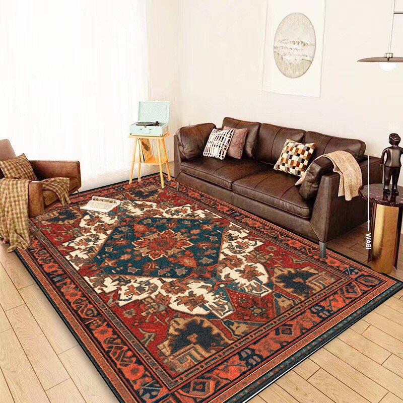 Persian Carpet Living Room Coffee Tables Easy Cleaning Large Rugs 200x300 Retro Decoration Sofa Rug Bedroom Non-slip Floor Mats