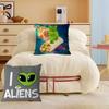 Cute Funny Green Alien Cat Pillow Gift Home Office Decoration Pillow Bedroom Sofa Car Cushion CoverPillow Case