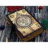 Leather Journal Alchemy Scroll Ouroboros Journal Circle of Transmutation Book For Men Women Traveling Sketchboo Blank Spell Book of Shadows