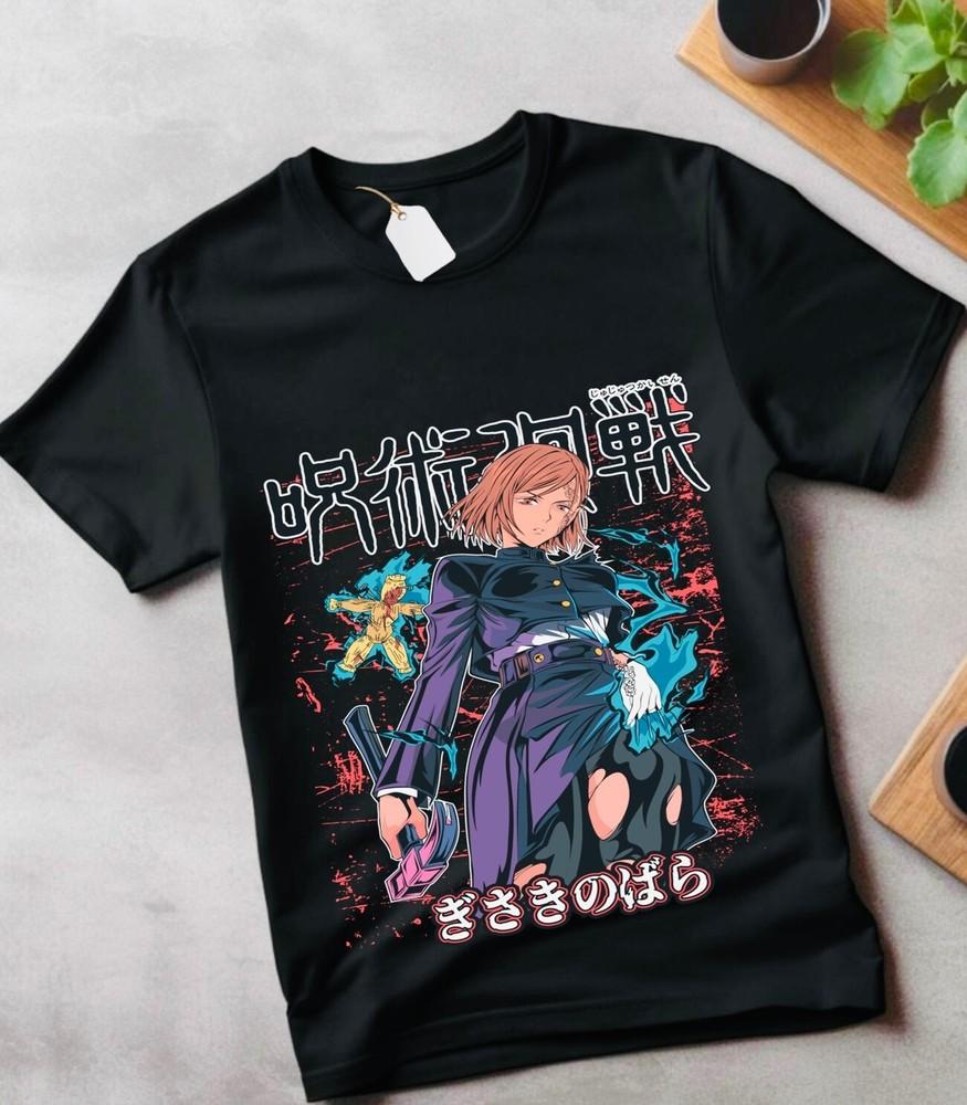 

Jujutsu Kaisen T-shirt Geto Suguru Gojo Girl Anime Gift Black T-shirt gift M