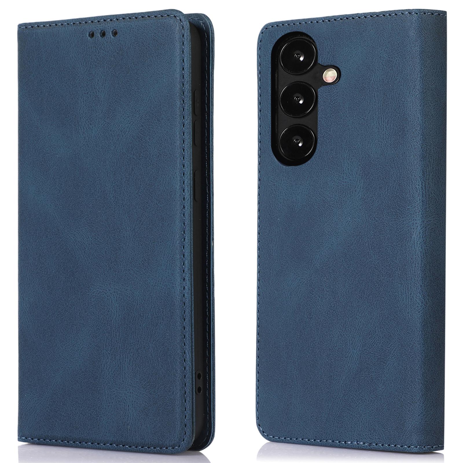 

Stand Wallet Cover for Samsung Galaxy A25 5G (Global) (161.0 x 76.5 x 8.3mm) Case Leather Magnetic Phone Shell Blue