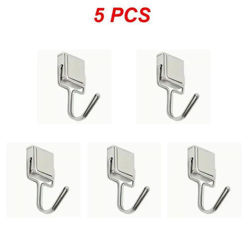 1-10PCS Strong Magnetic Hooks Multi-Purpose Storage Hooks Home Kitchen Bar Storage Hooks Key Storage Hooks Bathroom Hangers