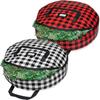 Christmas Wreath Storage Bag Foldable Christmas Tree Storage Bag Double Handle Wreath Container Family Holiday Storage Tool